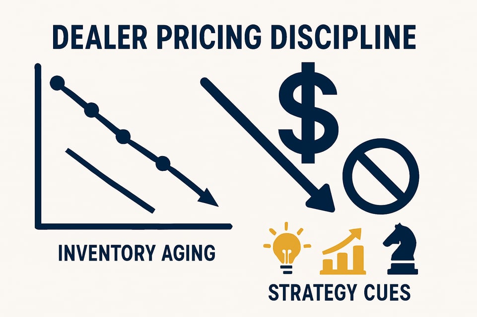 Dealer pricing discipline concept with inventory aging and strategy cues-1