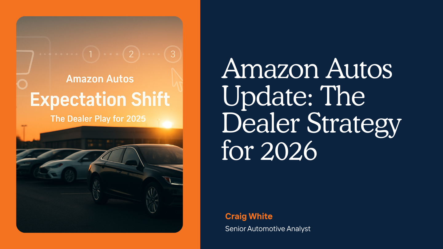 Dealer strategy for Amazon Autos and changing car buying expectations