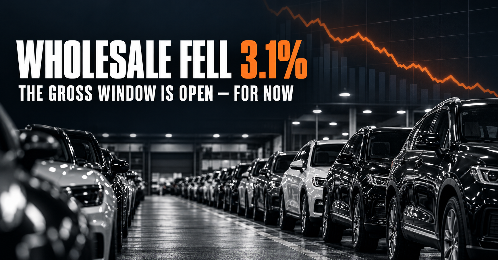WHOLESALE FELL 3.1% — THE GROSS WINDOW IS OPEN — FOR NOW