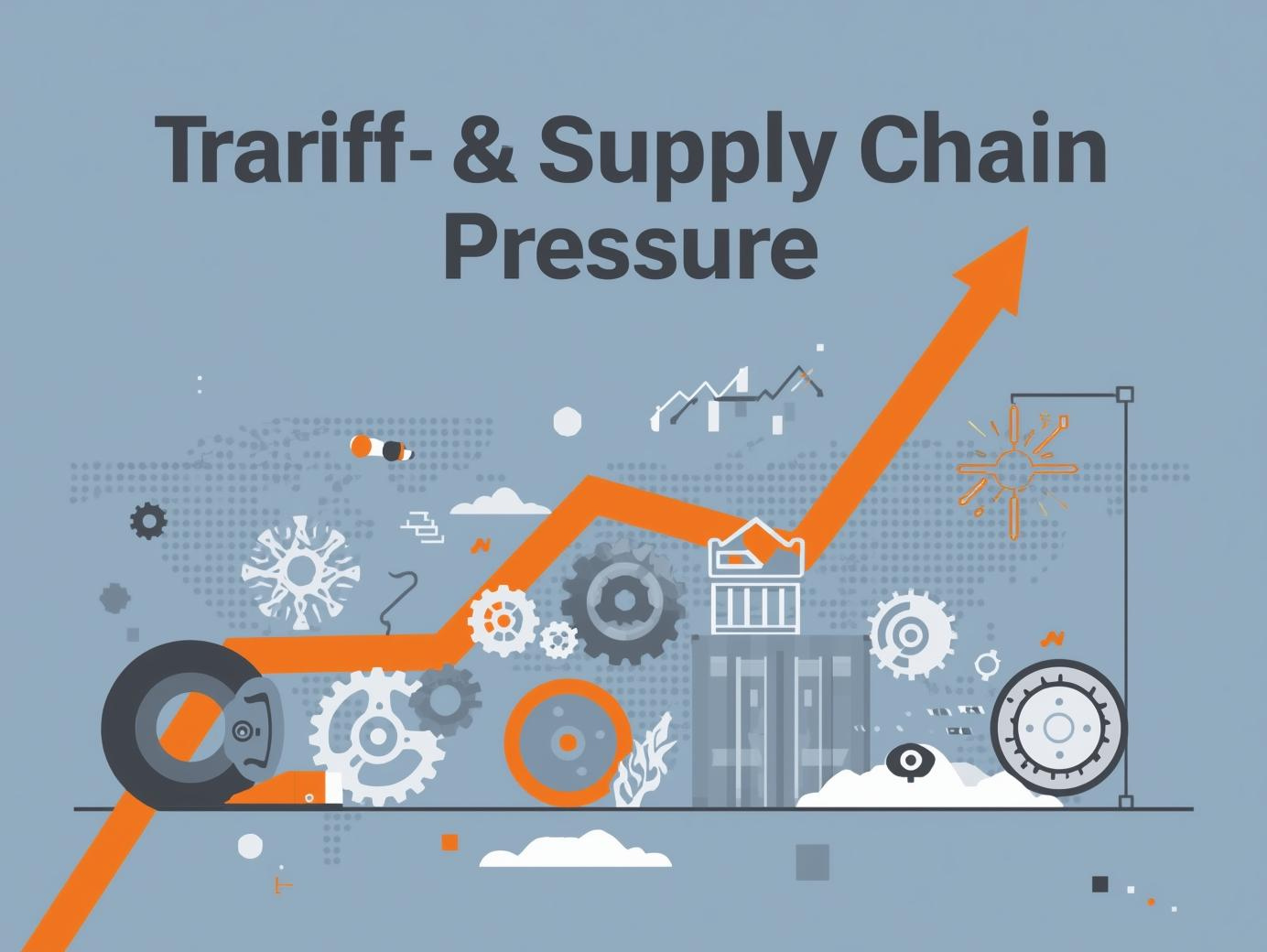 Infographic showing how tariffs and supply chain disruptions increase production and recon costs.